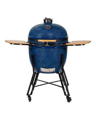 Keramischer Pizza-Holzkohle Kamado-Grill 27 Zoll GRILL Bambus Sidetable 304