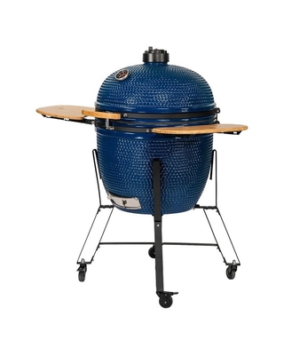 Keramischer Pizza-Holzkohle Kamado-Grill 27 Zoll GRILL Bambus Sidetable 304