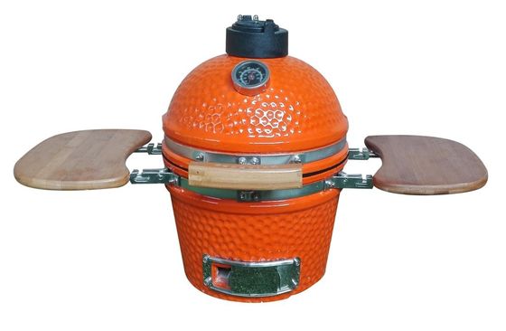 Kleiner GRILL Holzkohle SES orange keramischer Kamado-Grill