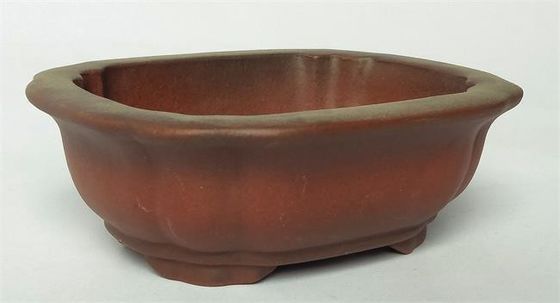 Mini Purple Clay Ceramic Indoor-Töpfe, Quadrat-keramische Bonsai-Töpfe